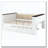 Full Size Wood Daybed with Storage Shelves, Upholstered Backrest,USB and Trundle, White-465627743