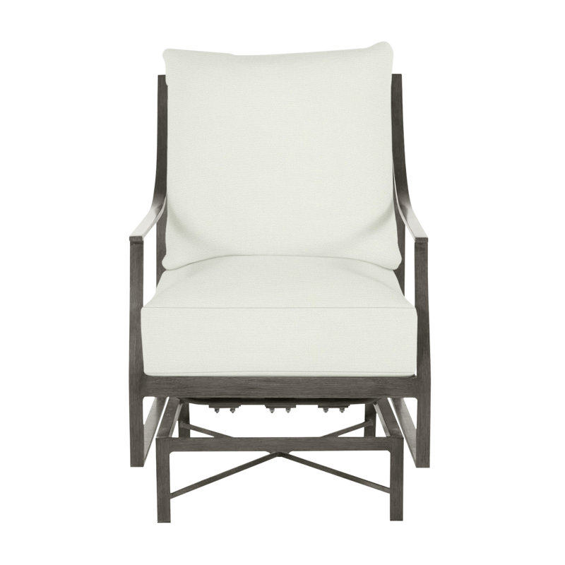 Méridienne en aluminium Monaco - Gris ardoise, Sans bourrure + bourre standard, Blanc naturel, Gris ardoise