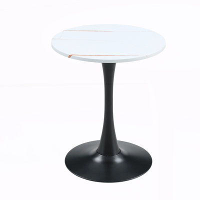 Table de salle à manger ronde, table bistro moderne du milieu du siècle pour cuisine, petits espaces, salon, café