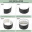 2-Pack Round Galvanized Raised Garden Planter Beds with Rubber Edge Trim & Gardening Gloves, for Vegetables, Herbs & Flowers, Circle-1582202624-1582202627