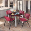 Plateau de table Kee Square, 4 chaises empilables-1810362140-1810362210-1843066370