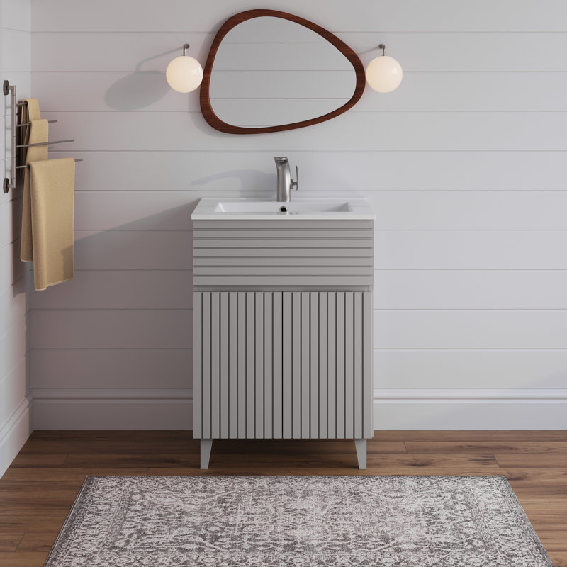 Bernay 24" Bathroom Vanity, Light Gray