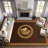 Coffee Golden Lion Carpet-waterproof, easy to clean, machine-washable, soft and comfortable; suitable for door mats, kitchens, living rooms, bedrooms, corridors, and laundry areas. Easy to clean, durable carpet for home decoration.-874611431