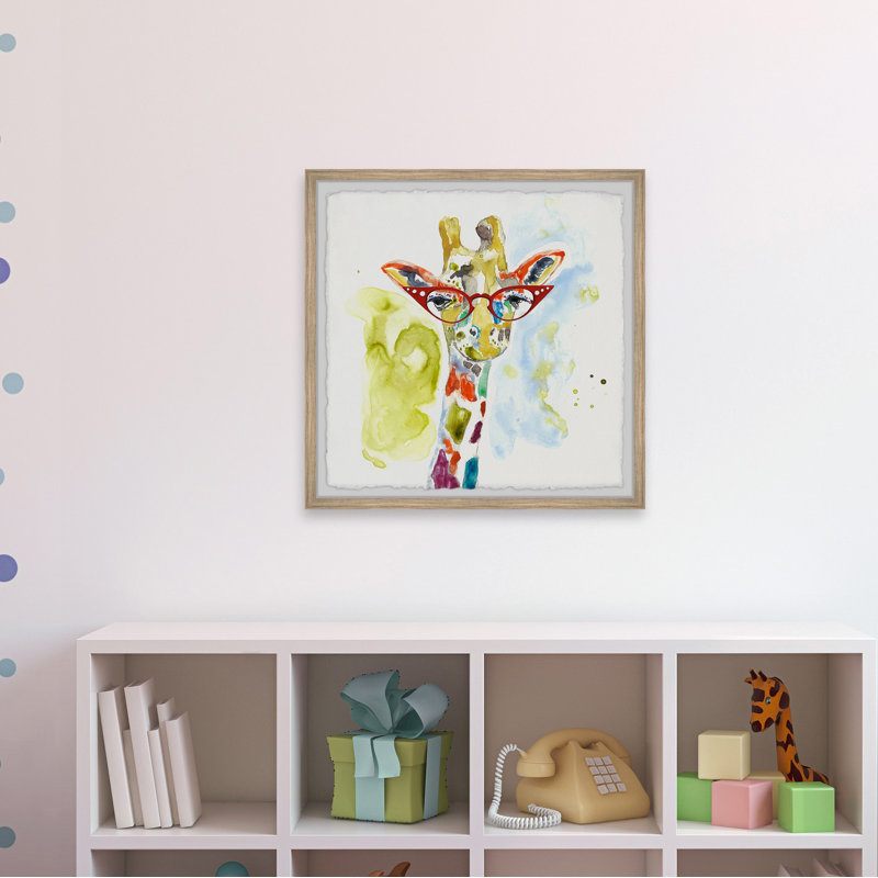Benhurst Rainbow Giraffe, reproduction encadrée, H 12 po x l 12 po x P 1,5 po