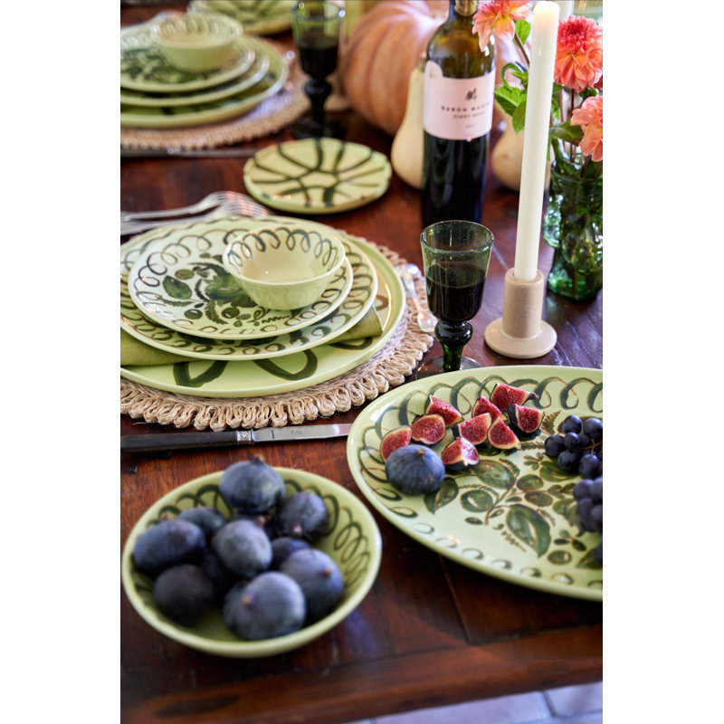 Amalfi Appetizer Plate - Lime - 7.1", Lime
