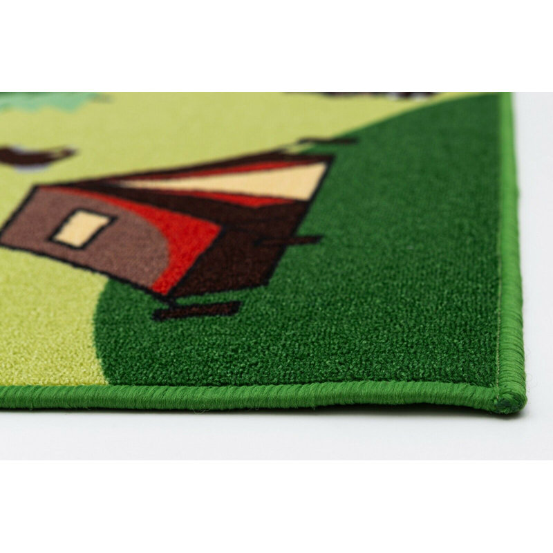 Tapis vert et gris pour enfants