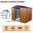 8Ft X 6Ft Outdoor Metal Storage Shed With Metal Foundation-123513284