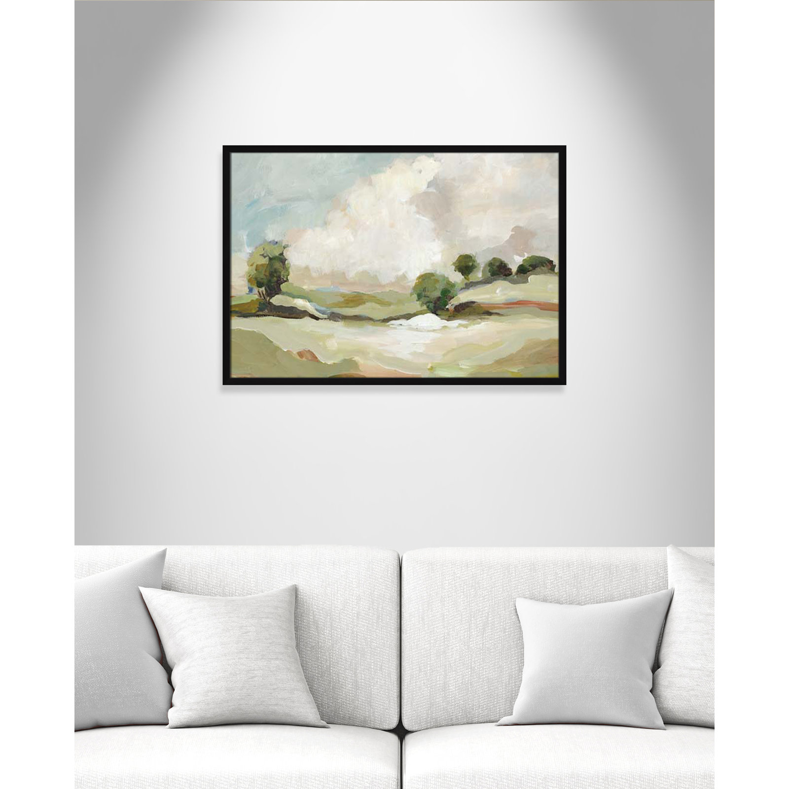 Pastoral Land by Allison Pearce, 25.5" H x 35.5" W x 1.25" D, Black