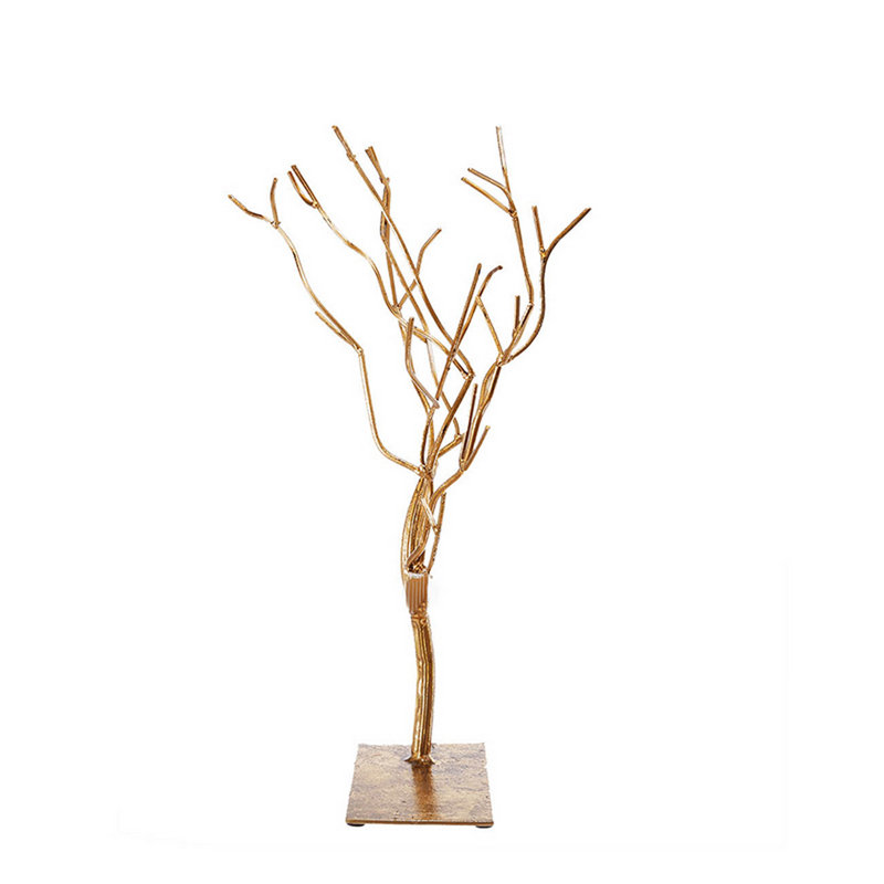 15"H Neville Cavendish Branched Tree Accent Gold 