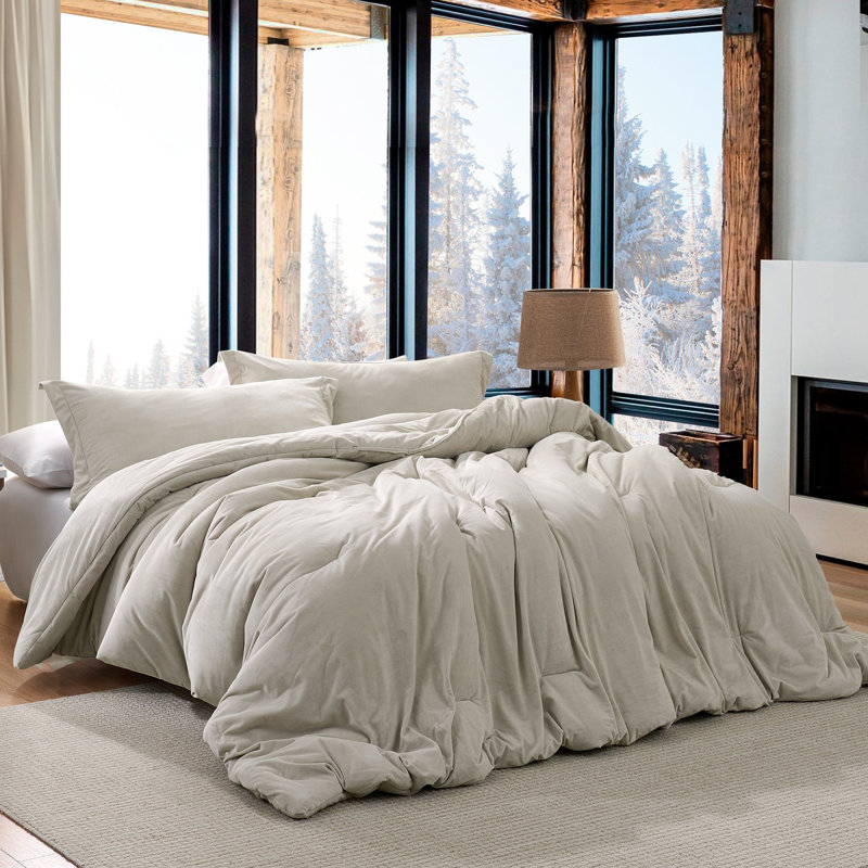 Love Thick® - Lofty Coma Inducer® Comforter Set - Pumice Steel, Oversized King