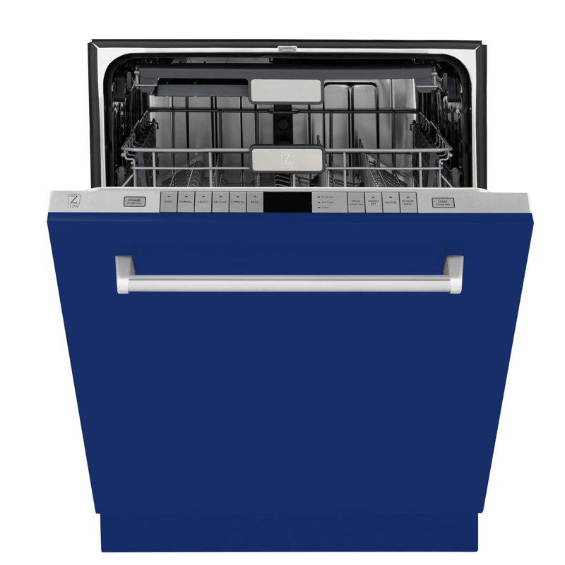 24" Monument Series 3rd Rack Top Touch Control Dishwasher with Stainless Steel Tub, Blue Gloss