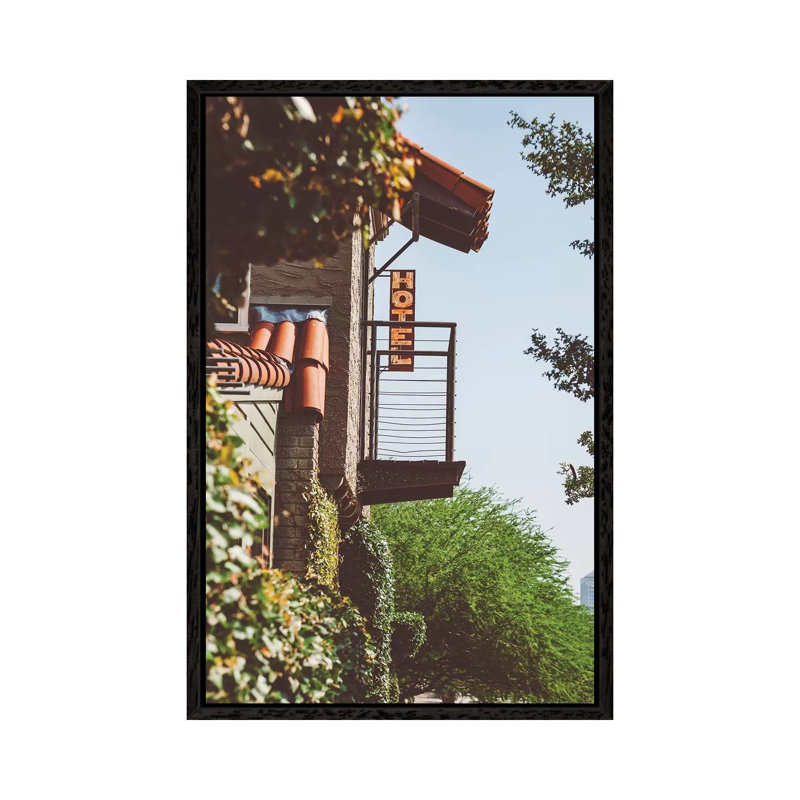 Austin Hotel by Bethany Young - Print on Canvas, 101.6cm H x 66.04cm W x 3.81cm D, Black Framed