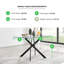 Lenworth Veneer Luxury Dining Table With Metal Legs - Modern Statement Design-345146232-345146233