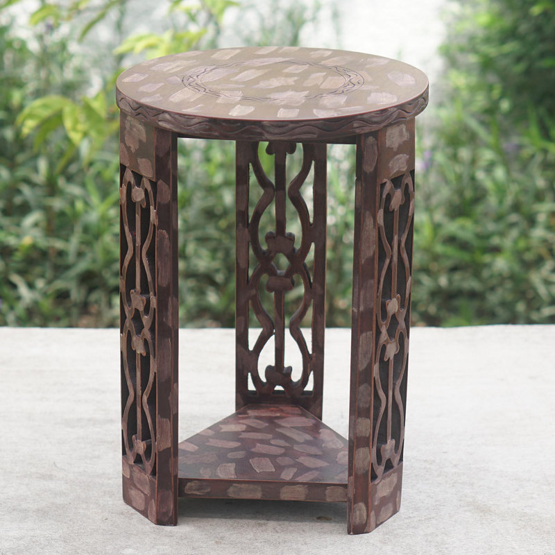 Table d’appoint en bois Ismaeel