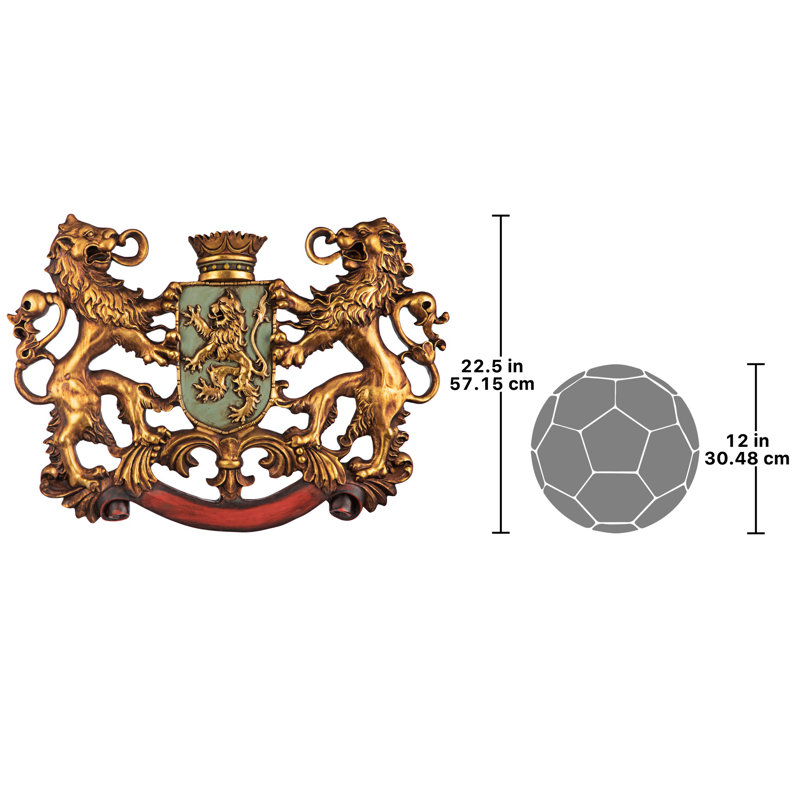 Heraldic Royal Lions Coat of Arms Wall Décor