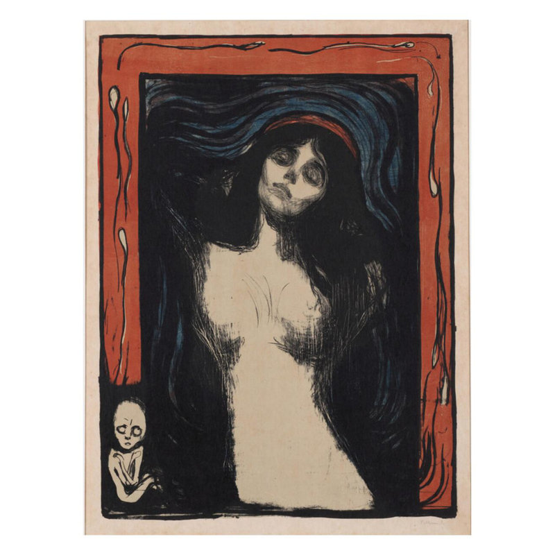 Madonna par Edvard Munch - estampe numérique, H 28 po x l 22 po