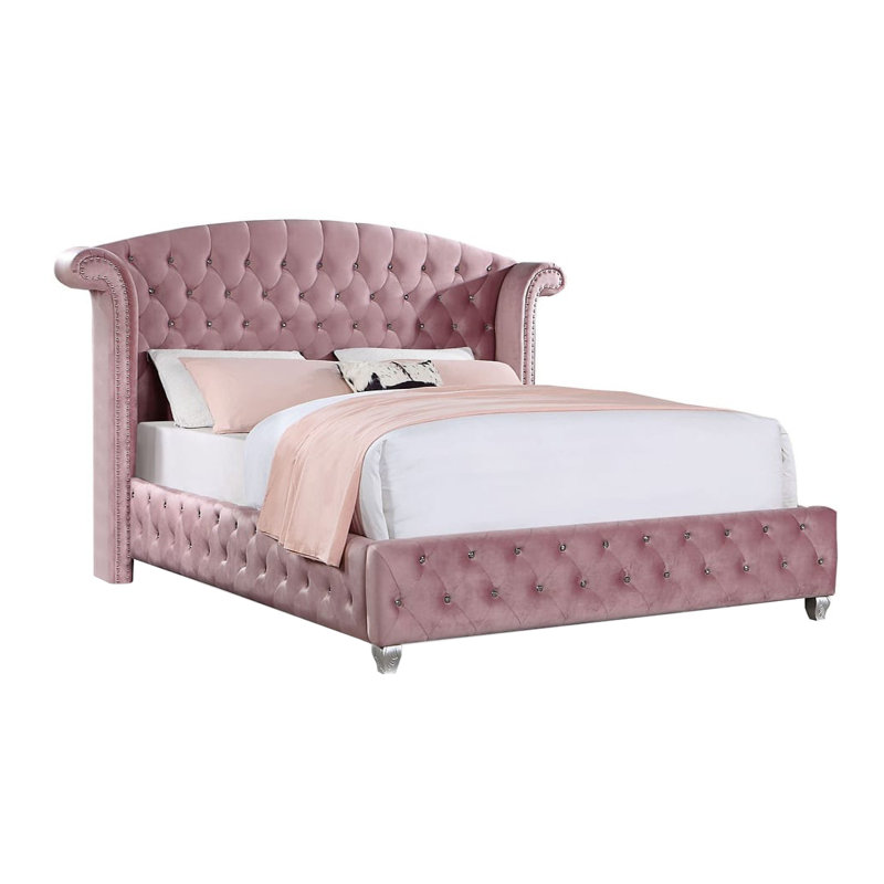 Full Bed, Pink, Full