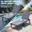 Set Of 2 Resin Outdoor Chaise Lounge Chairs With 5 Adjustable Positions, Waterproof & Tool-Free Assembly For Patio Poolside-695799148