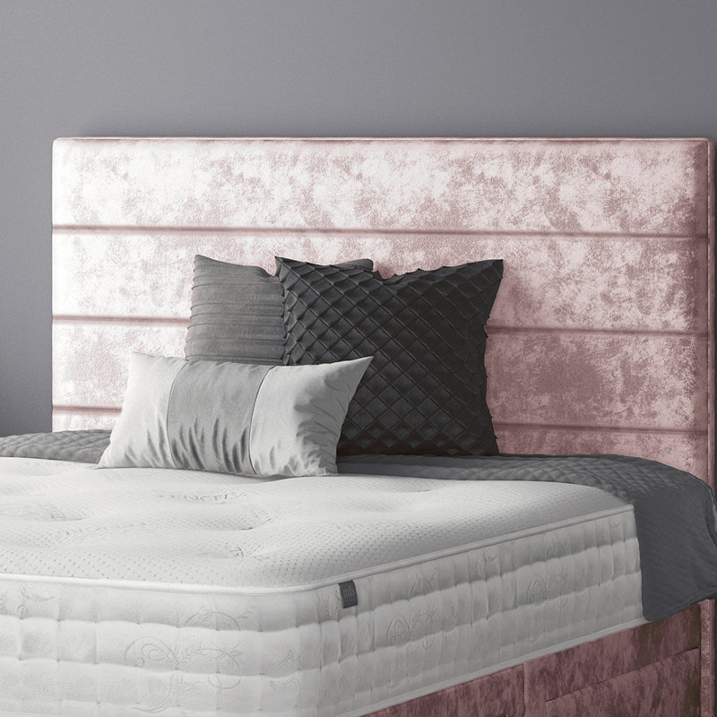 Brand Upholstered Headboard, Double (4'6), Pink