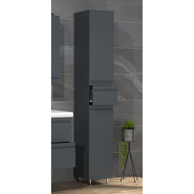 Audranna Bathroom Cabinet, Black