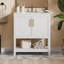 Bathroom Vanity With Ceramic Sink And Storage,Bathroom Vanity Cabinet-113448596