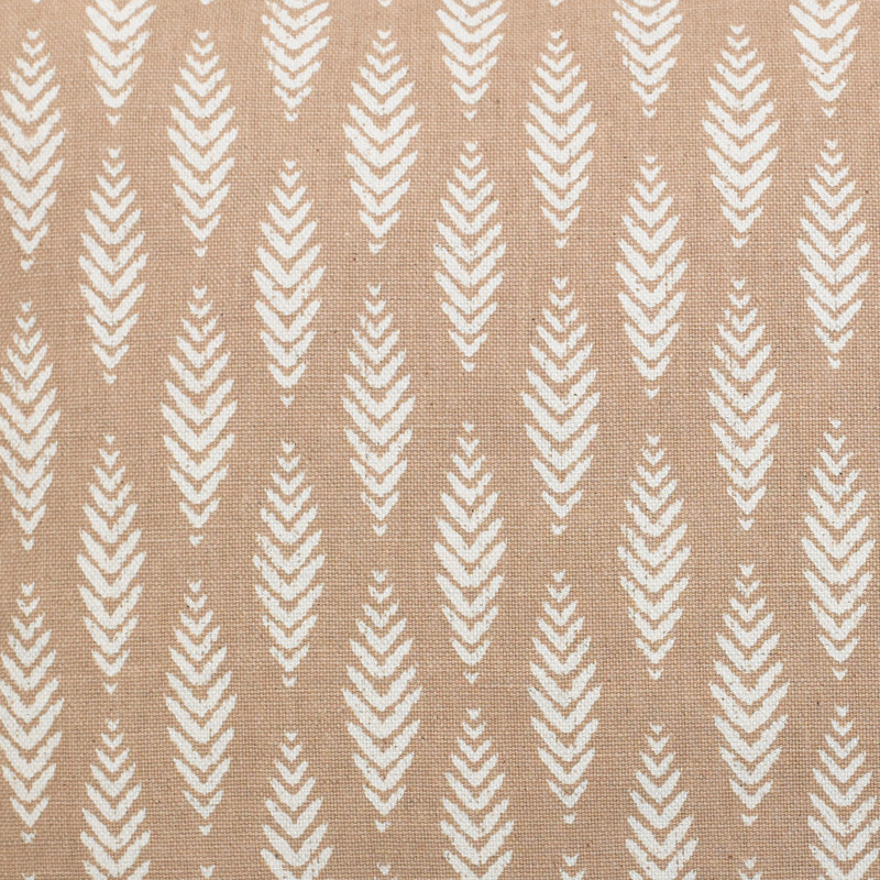 Housse et insert de coussin rectangulaire Oakland, Brun clair, 12 po x 18 po