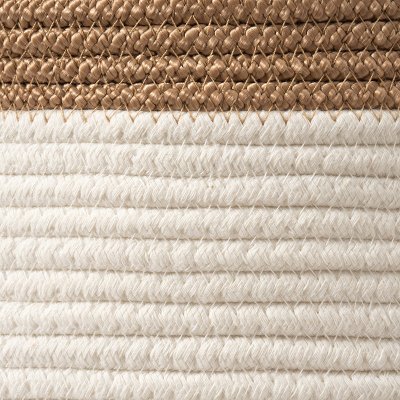 Panier de rangement en corde Althoff, Brun / beige