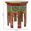 Atiksh Solid Wood Abstract End Table