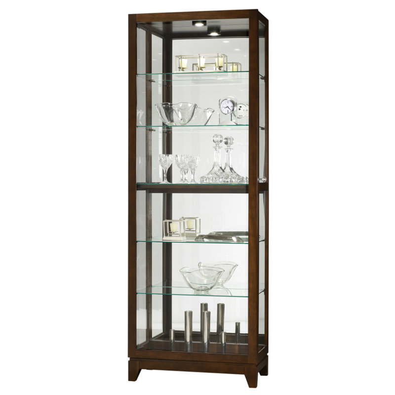 Luke V Lighted Curio Cabinet, Espresso
