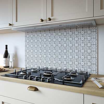 Florence Tile Aluminium Kitchen Hob Splashback