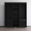 Armoire noire 71 "avec miroir Monaco 71"-1337071390