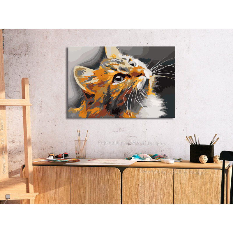 Paint By Numbers Kit - Red Cat