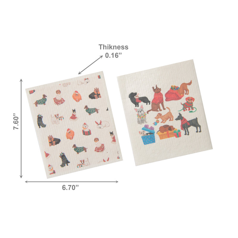 Ensemble de 2 serviettes suédoises suédoises - ensemble de 2