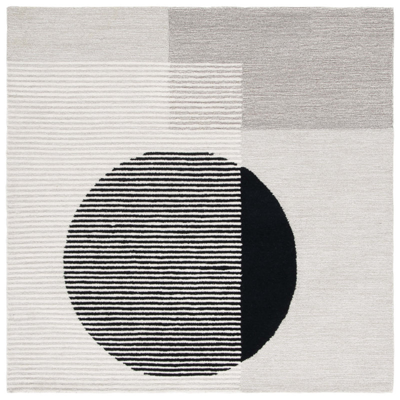 Tapis touffeté à la main Cassina, Carré 6 pi