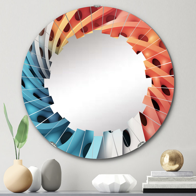 Grammerson - Miroir mural moderne rond, 24 po x 24 po