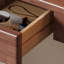 Bureau de rangement en noyer d'hévéa massif-1592976701