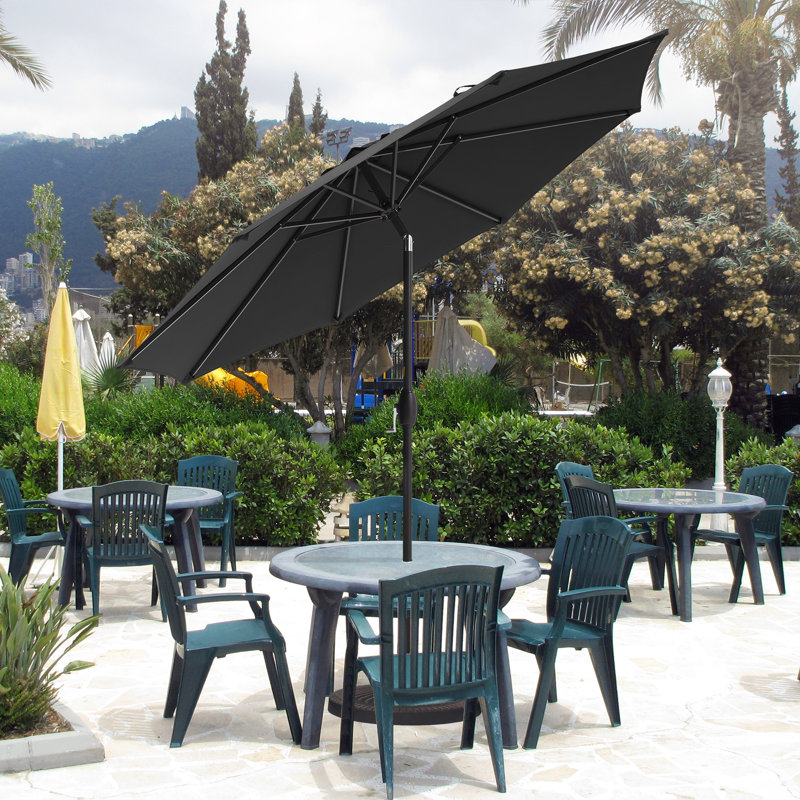Parasol de marché 108 po Dopp, Noir