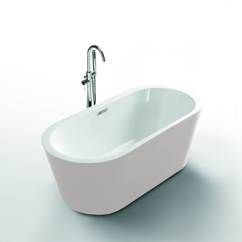 Serenity 62'' x 31.5'' Soaking Acrylic Bathtub