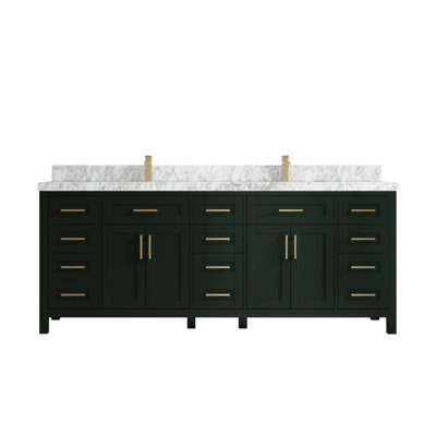 Huntwood 84" Double Bathroom Vanity Set