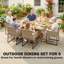 6 - Person Patio Dining Set with Rectangular Table