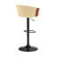 Tabouret de bar réglable en bois de noyer