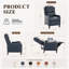 Fauteuil inclinable à pousser avec pédale allongée pour les utilisateurs de plus de 6 pieds-133217415-133664526