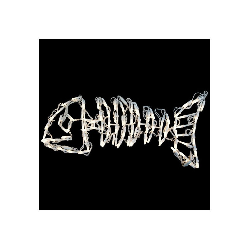 Squelette de poisson lumineux