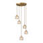 Disc Staircase Swirl Cluster Crystal Pendant Light-1730170762