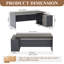 Bureau de direction luxueux et ergonomique avec design en L personnalisable et nombreuses solutions de rangement-2059420602-2059420597