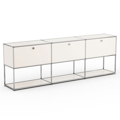 Modular Metal Accent Cabinet With Adjustable Shelves by Hokku Designs