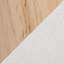 Bench In Natural Wood And Cream Fabric