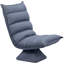 Fauteuil pivotant avec support pour le dos, fauteuil de jeu vidéo réglable en microfibre pour lire, se prélasser, méditer