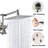 12" Rainfall Shower Head With Handheld Spray Combo-122462790