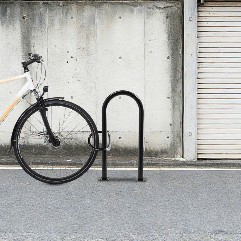 Range-vélo robuste pour 2 ou 3 vélos, Noir